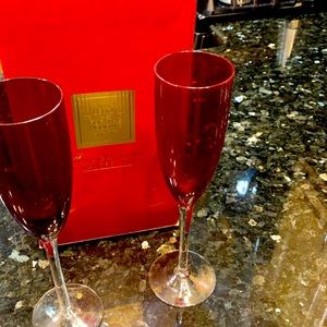 Lenox Holiday Gems Ruby Flutes